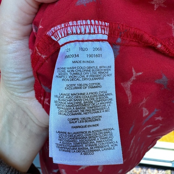 Columbia Men's Red Patterned Casual Button Down PFG Shirt Size Large - Picture 2 of 6